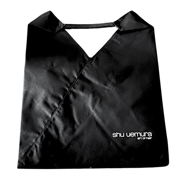 Shu Uemura Handbags - *NEW* SHU UEMURA ART OF HAIR Luxury Tote in Black Brushed Cotton V Handle & Logo